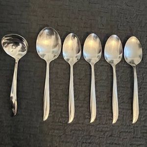 Twin Star Stainless Serving Spoons by ONEIDA SILVER (6)